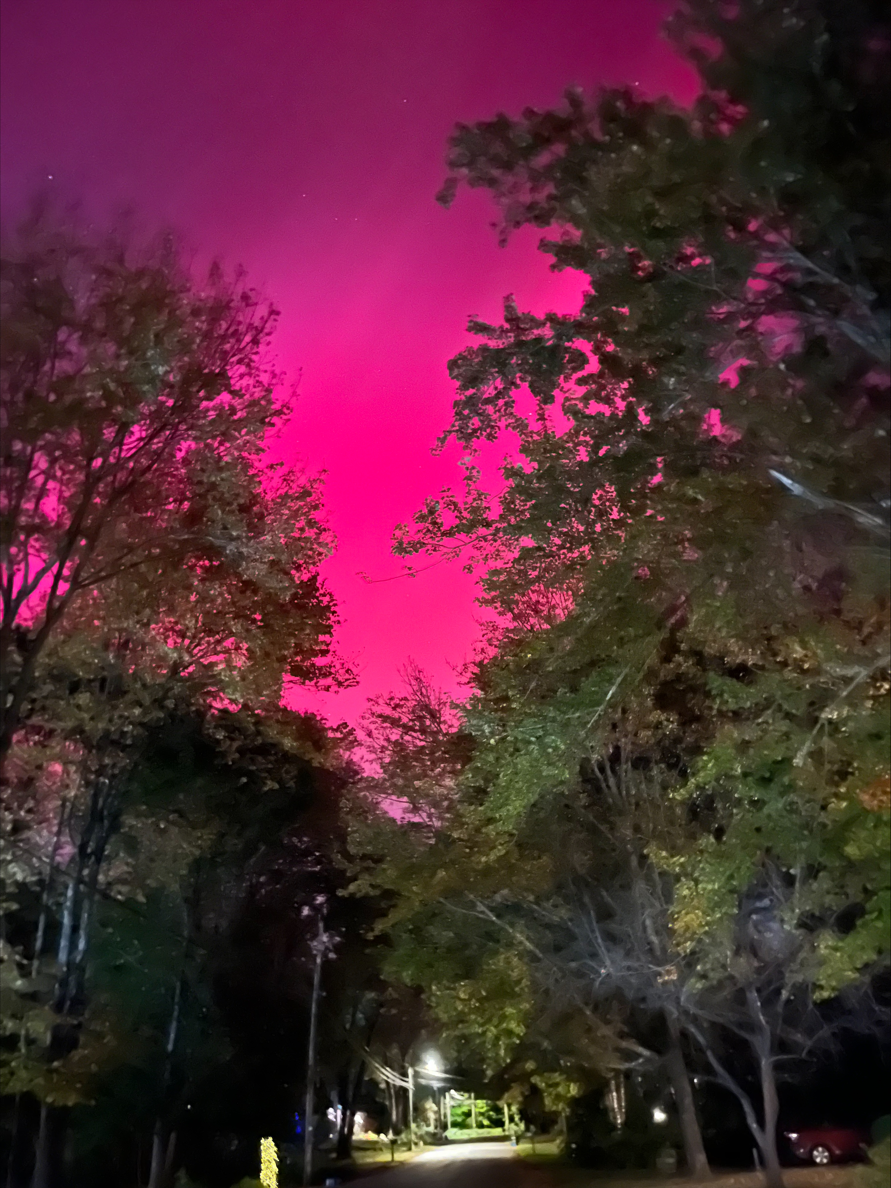 Northern lights over Brunswick, Maine