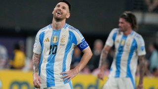 El capitán de la selección argentina, actual campeón del mundo, Lionel Messi.