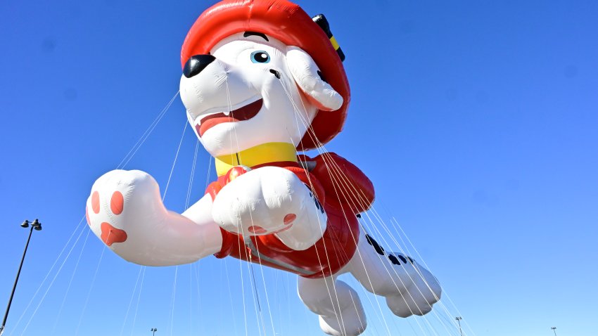 EAST RUTHERFORD, NEW JERSEY – NOVEMBER 02: Macy’s Thanksgiving Day Parade – Balloonfest Preview at MetLife Stadium on November 02, 2024 in East Rutherford, New Jersey.  (Photo by Eugene Gologursky/Getty Images for Macy’s)