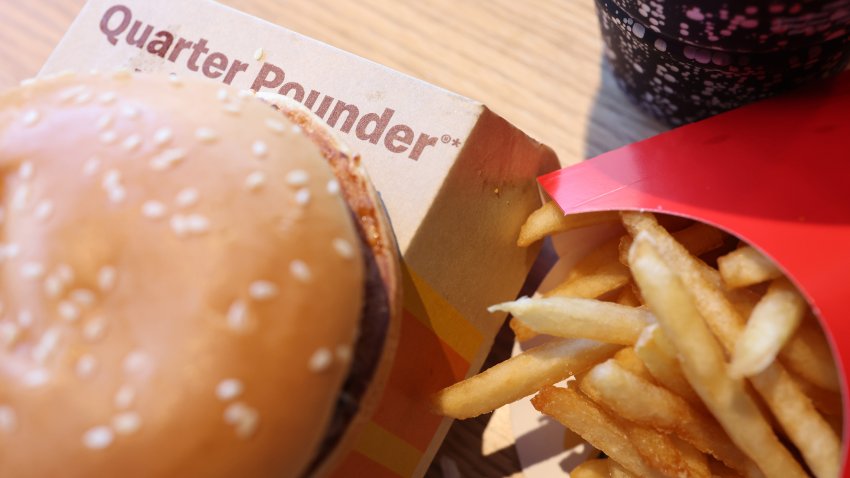 Burger and fries