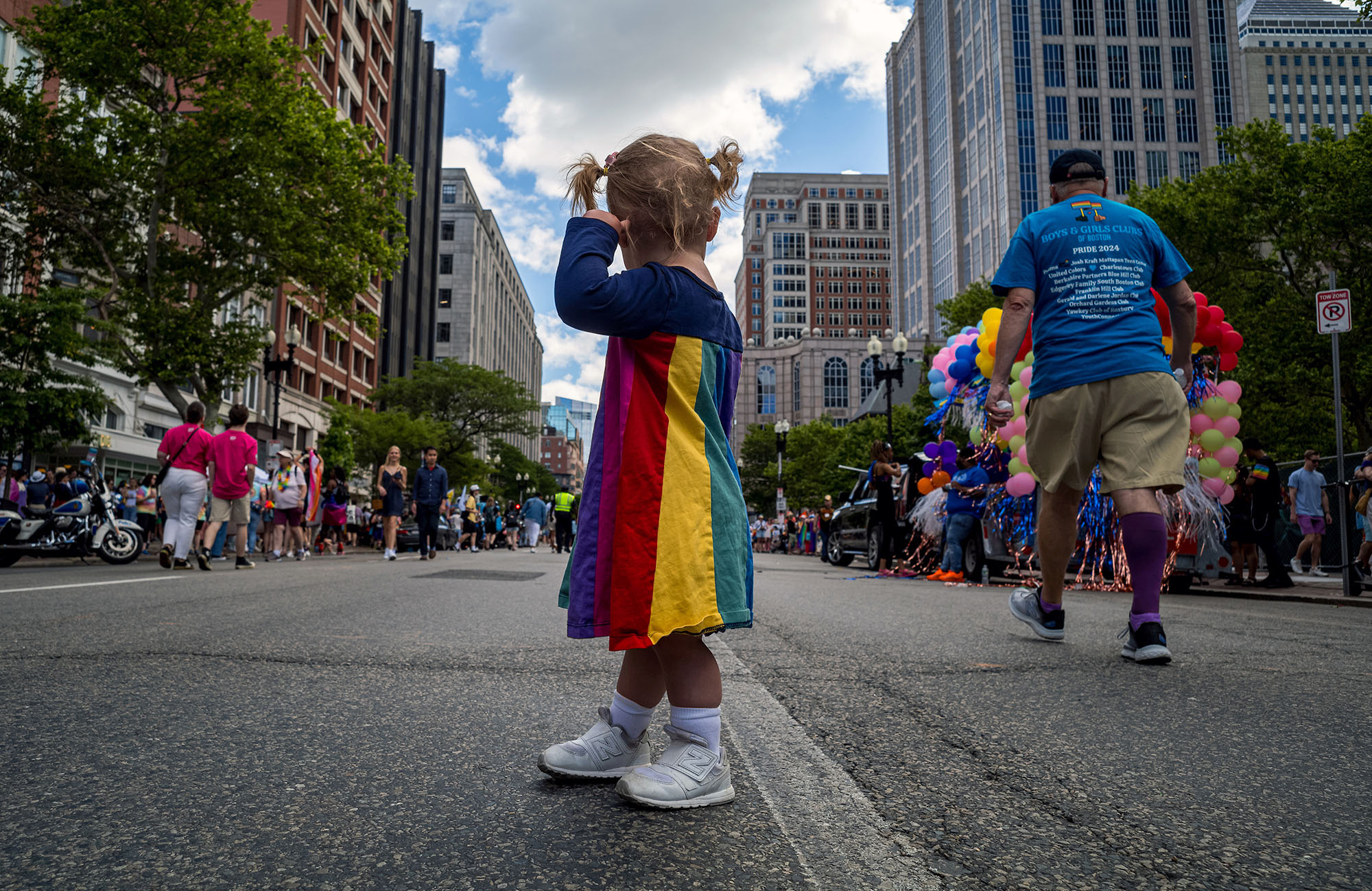 June 8, 2024: The Boston’s Pride for the People parade makes its way through Boston’s Back Bay en route to the South End.