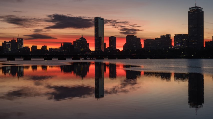 Boston at sunrise on Monday, Dec. 9, 2024.