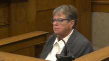 Dr. Marie Russell testifying during a Dec. 12, 2024, hearing in the Karen Read case.