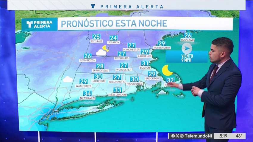 Esta noche temperaturas bajo el punto de congelación