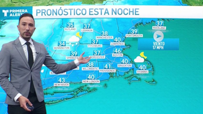 Algunas lloviznas esta noche con temperaturas en los 40s