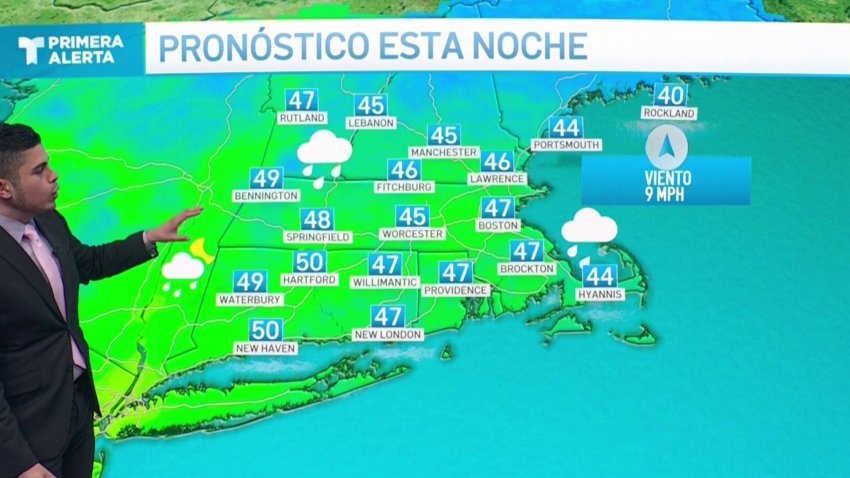 Noche lluviosa con temperaturas no tan frías