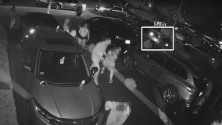 A still from surveillance video shared by federal prosecutors — they say it shows Romeo Miller opening fire in an incident that led to a woman being shot in the chest on June 2, 2024.
