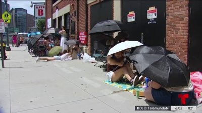 Calor extremo no detiene a fanáticos de asistir a concierto en Boston