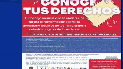 Providence enviará correo con asesoría migratoria a hogares