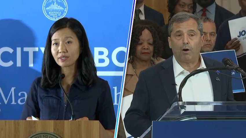 Michelle Wu and Josh Kraft, speaking separately.