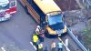 Ocho hospitalizados tras accidente de autobús escolar en la Ruta 128 en Weston