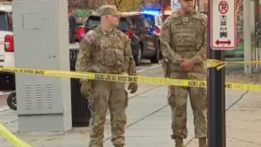 Imágenes del lugar del tiroteo cerca de la Casa Blanca