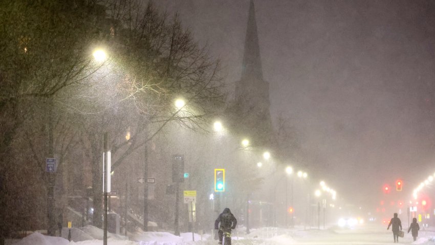 Boston, MA – January 25: A cyclist rides up Tremont Street on January 25, 2026. (Photo by Matthew J. Lee/The Boston Globe via Getty Images)