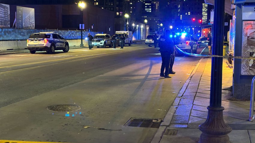 Boston police say officers responded around 7:42 p.m. to the area of Washington Street and East Berkeley Street for a reported shooting on Sunday, March 15, 2026.
