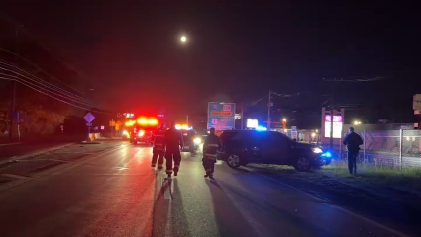 Massachusetts State Police responded to a wrong-way crash on Route 1 in Peabody, where an alleged drunk driver struck a state cruiser on May 31, 2026.
