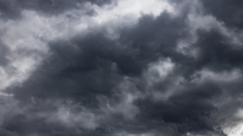 Sky with dark storm clouds
