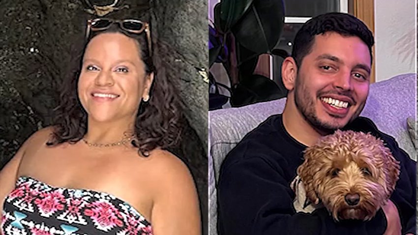María Rosales and David Ardila in separate photos