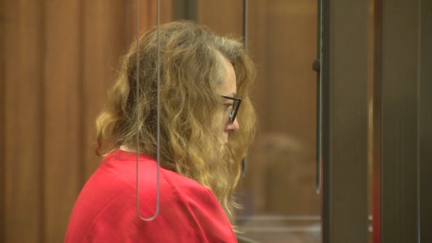 Janette MacAusland appears in Dedham District Court on Sept. 10, 2026.