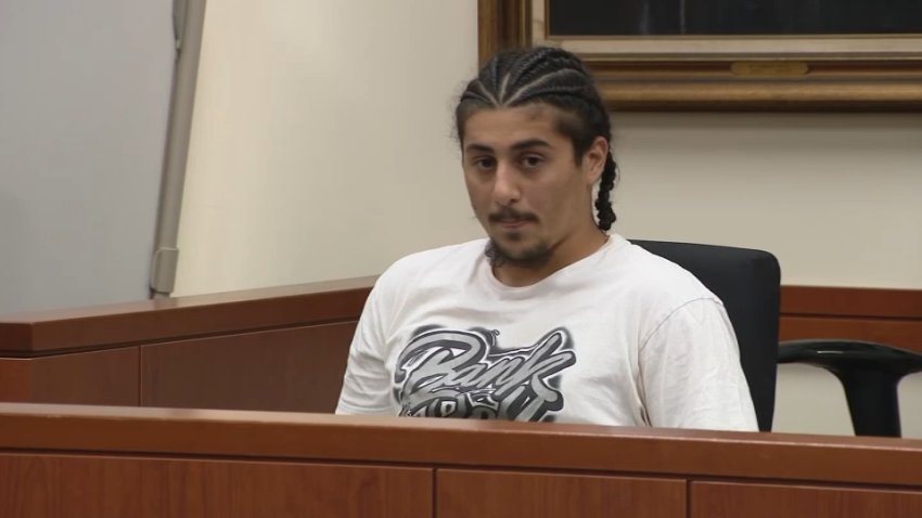 Murder suspect Giovani Arroyo in Cambridge District Court for his arraignment on Thursday, Sept. 17, 2026.