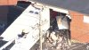 Camión con remolque se estrella contra edificio en Braintree