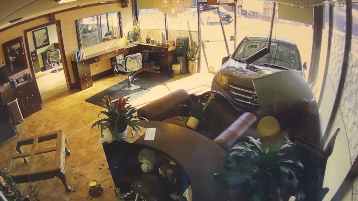 SUV Crashes into Starlight Hair & Nail Spa in Peabody