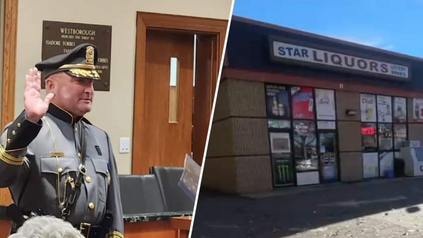 Westborough Police Chief Todd Minardi was found in his cruiser outside Star Liquors on Route 9 in Shrewsbury, according to Shrewsbury police.